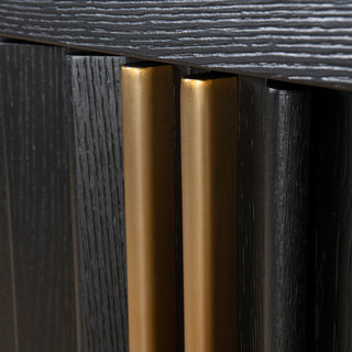 Wagga Sideboard Black Tan Red