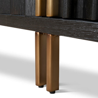 Wagga Sideboard Black Tan Red