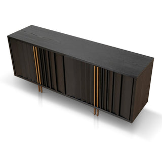 Wagga Sideboard Black Tan Red