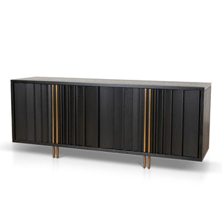 Wagga Sideboard Black Tan Red