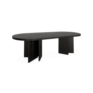 Isla Dining Table Black Tan Red