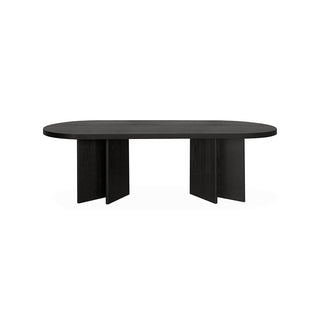 Isla Dining Table Black Tan Red