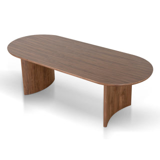 Hobart Dining Table Walnut Tan