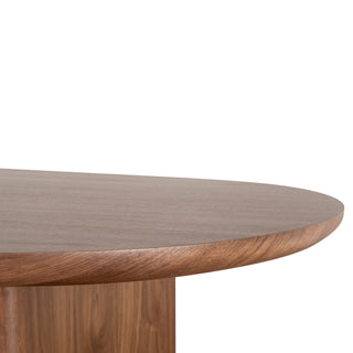 Hobart Dining Table Walnut Tan