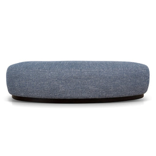 Iris Ottoman Tan Blue