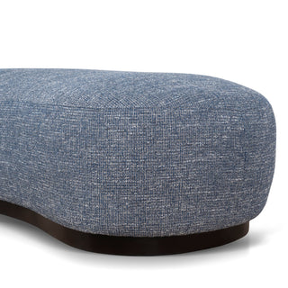 Iris Ottoman Tan Blue