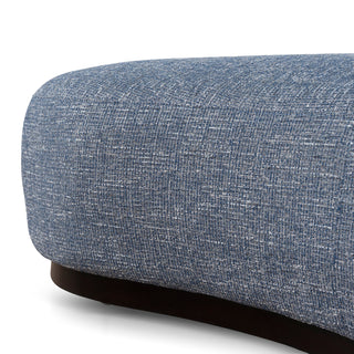 Iris Ottoman Tan Blue