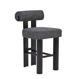 Windsor Bar Stool Black Charcoal