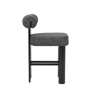 Windsor Bar Stool Black Charcoal