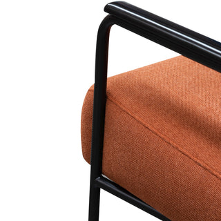 Owen Armchair Black Orange
