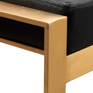 Fitzroy Ottoman Black Gold