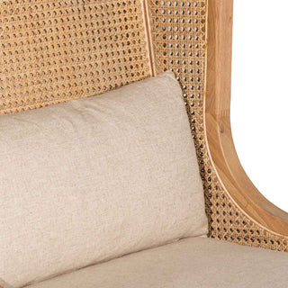 Hornsby Armchair White Natural Sand Tan