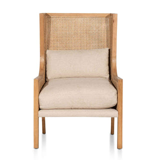 Hornsby Armchair White Natural Sand Tan