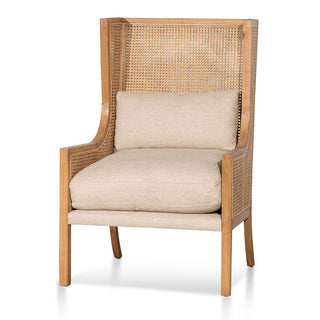 Hornsby Armchair White Natural Sand Tan