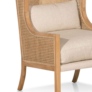Hornsby Armchair White Natural Sand Tan
