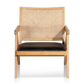 Maya Armchair Black Natural Tan
