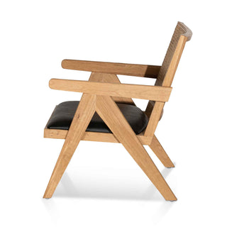 Maya Armchair Black Natural Tan
