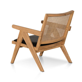 Maya Armchair Black Natural Tan
