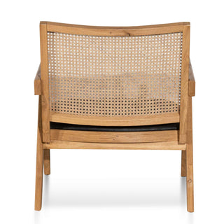 Maya Armchair Black Natural Tan