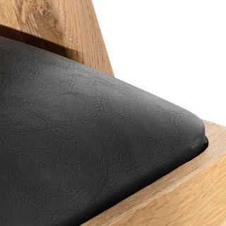 Maya Armchair Black Natural Tan