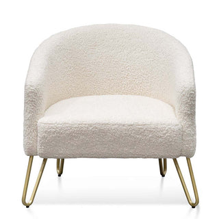 Randwick Armchair White Gold Ivory