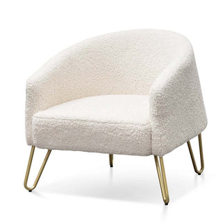Randwick Armchair White Gold Ivory