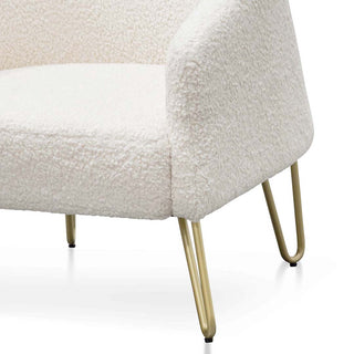 Randwick Armchair White Gold Ivory