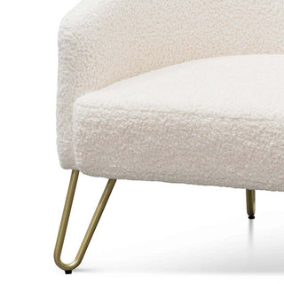 Randwick Armchair White Gold Ivory
