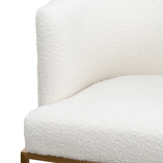 Iris Armchair White Gold