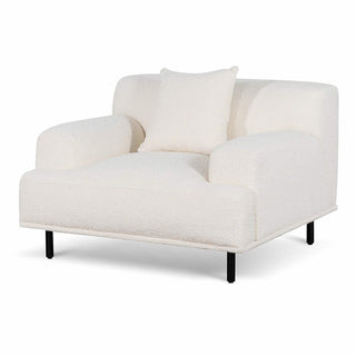 Finn Armchair Black White Ivory