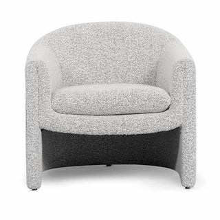 Chloe Armchair White Charcoal