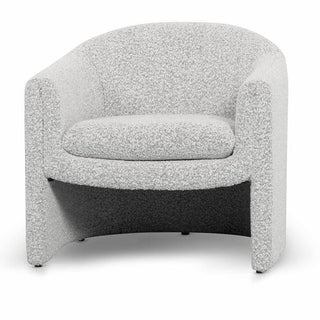 Chloe Armchair White Charcoal