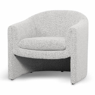 Chloe Armchair White Charcoal