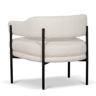 Grace Armchair Black White Ivory