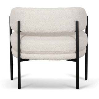 Grace Armchair Black White Ivory