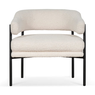 Grace Armchair Black White Ivory