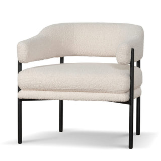 Grace Armchair Black White Ivory