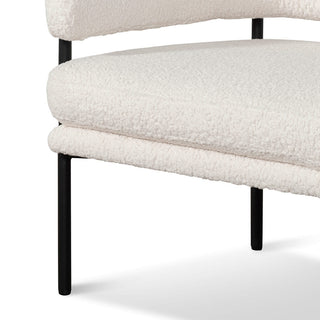 Grace Armchair Black White Ivory