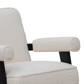 Harper Armchair White Ivory