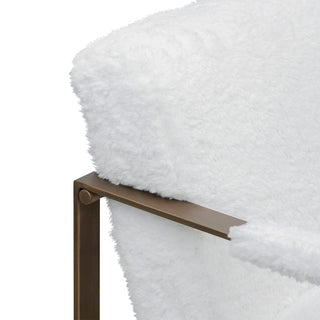 Eliza Armchair White Gold