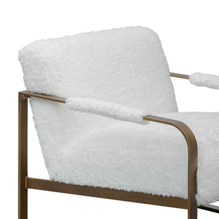 Eliza Armchair White Gold