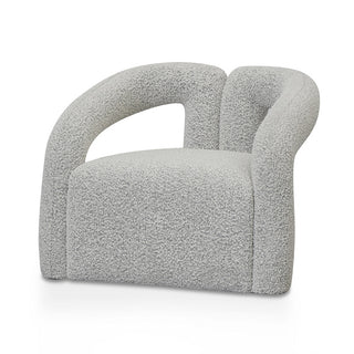 Preston Armchair White Charcoal Red