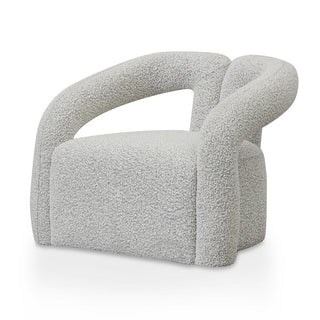 Preston Armchair White Charcoal Red