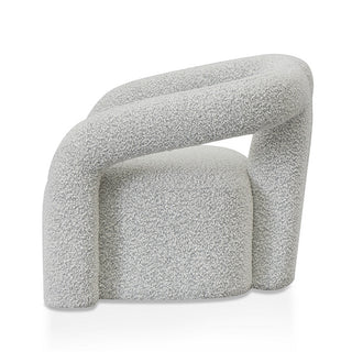 Preston Armchair White Charcoal Red