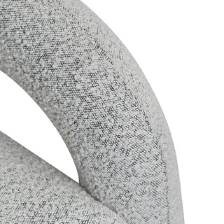 Preston Armchair White Charcoal Red