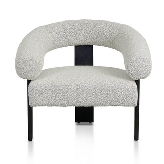 Noosa Armchair White Charcoal Blue