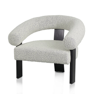 Noosa Armchair White Charcoal Blue