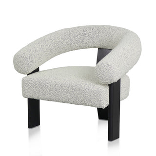Noosa Armchair White Charcoal Blue