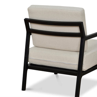 Oscar Armchair Black Beige
