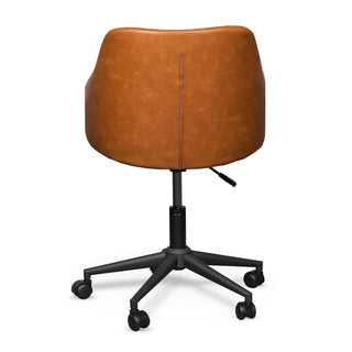 Lily Office Chair Black Tan